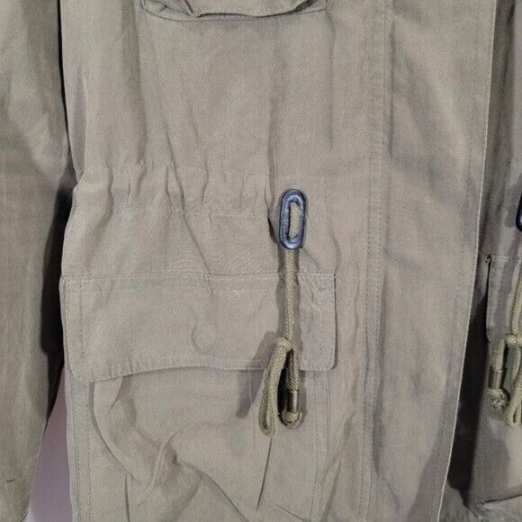Love Tree Jacket Sz S Womens‎ Army Green Cinch Waist Super Soft Lots of Pockets - Picture 2 of 8